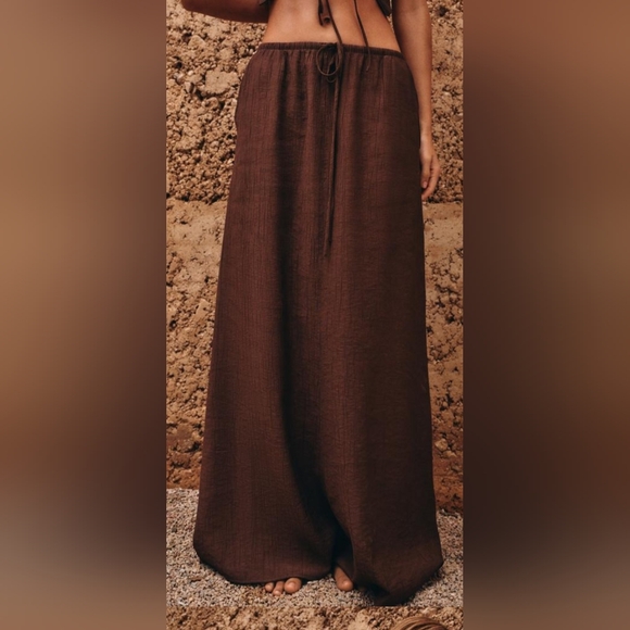 NWT BLACK  Zara Maxi Skirt - Picture 1 of 3